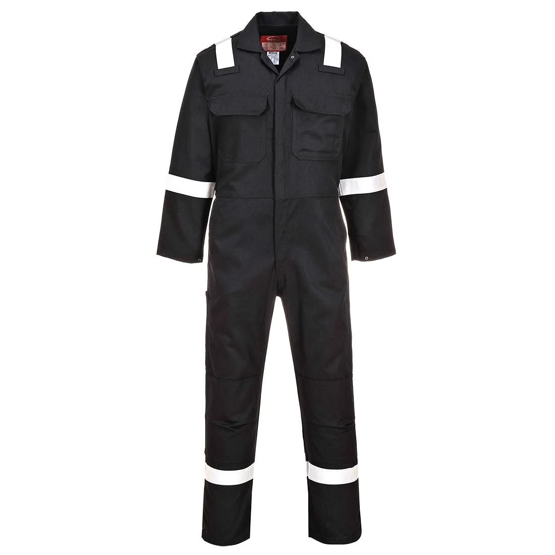 Portwest Bizweld Fr Coverall BIZ5 - Black - Customisable Coveralls