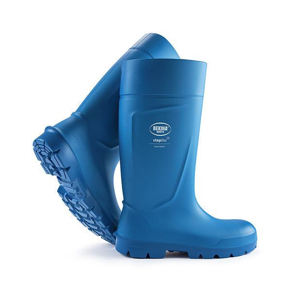 Bekina Steplite Easy Grip Safety Wellingtons S - Blue 3.5 - Customisable Wellingtons