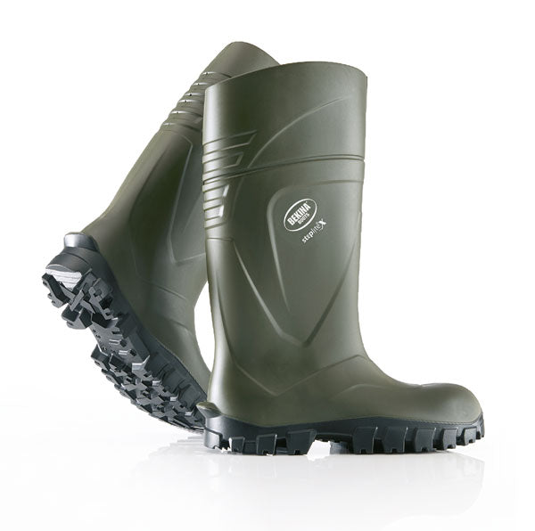Bekina Steplite X Solid Grip Full Safety Wellingtons S - Green - Customisable Wellingtons
