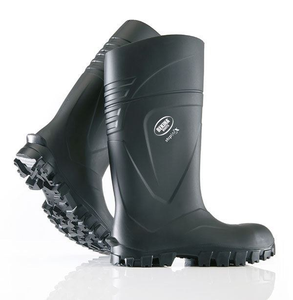 Bekina Steplite X Solid Grip Full Safety Non Metalic Wellingtons S - Black 4 - Customisable Wellingtons
