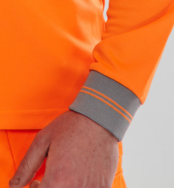 Beeswift Long Sleeve Hi Vis Polo Shirt - - Customisable Polo Shirts