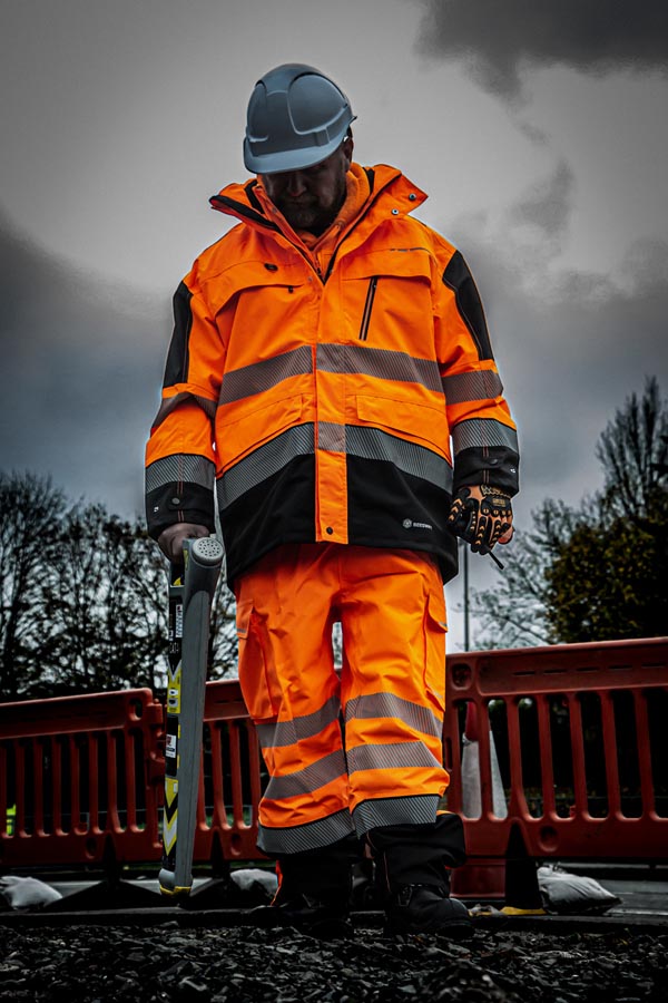 Deltic Beeswift Deltic Hi Vis Two Tone Ripstop Breathable And Waterproof Rail Jacket - - Customisable Jackets