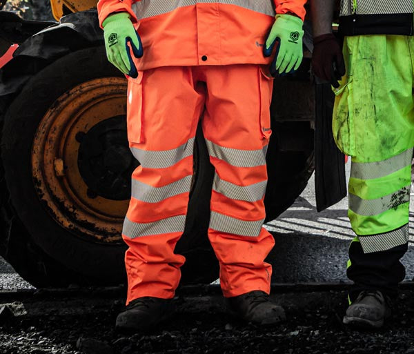 Deltic Beeswift Deltic Hi Vis Ripstop Breathable And Waterproof Rail Over Trouser - - Customisable Trousers