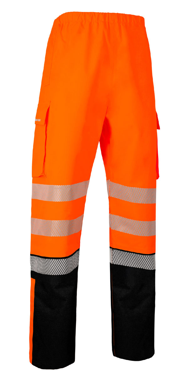 Deltic Beeswift Deltic Hi Vis Two Tone Ripstop Breathable And Waterproof Rail Over Trouser - - Customisable Trousers