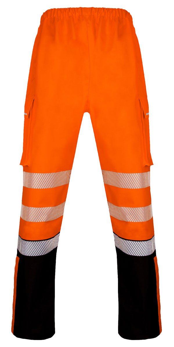 Deltic Beeswift Deltic Hi Vis Two Tone Ripstop Breathable And Waterproof Rail Over Trouser - - Customisable Trousers