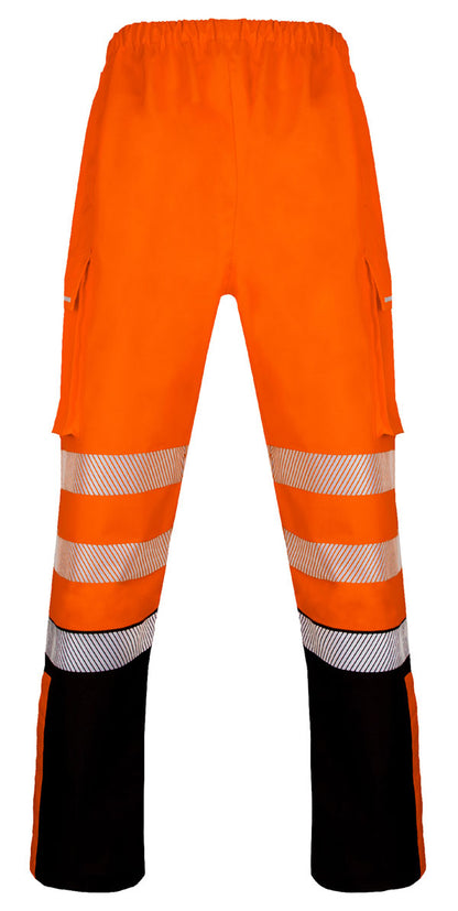 Deltic Beeswift Deltic Hi Vis Two Tone Ripstop Breathable And Waterproof Rail Over Trouser - - Customisable Trousers
