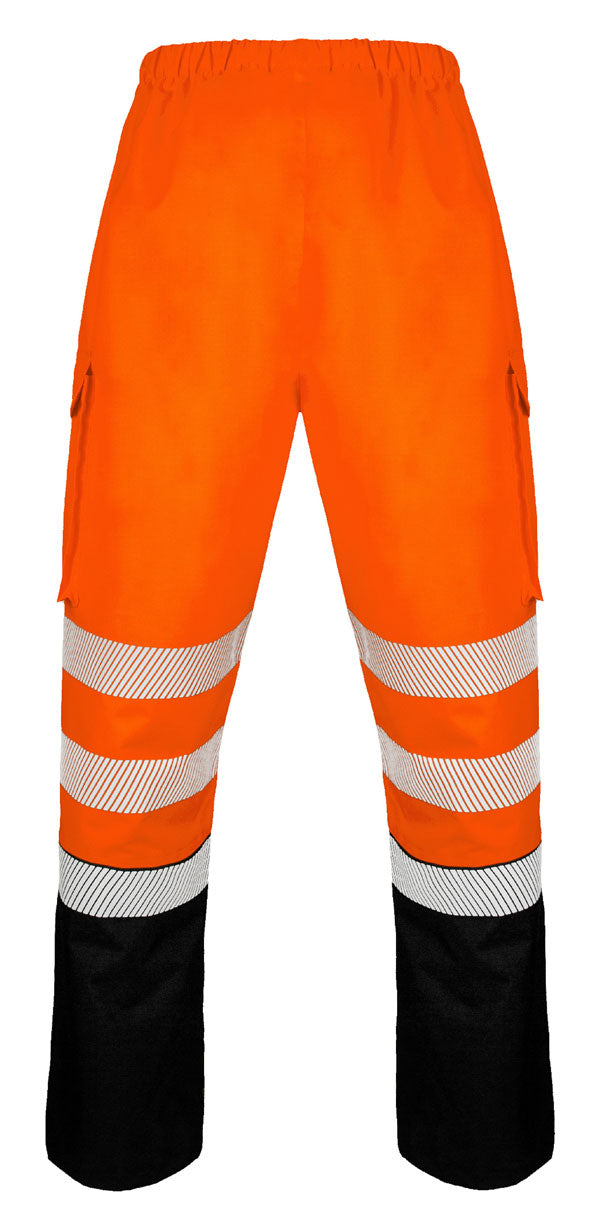 Deltic Beeswift Deltic Hi Vis Two Tone Ripstop Breathable And Waterproof Rail Over Trouser - - Customisable Trousers