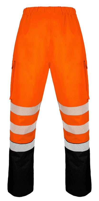 Deltic Beeswift Deltic Hi Vis Two Tone Ripstop Breathable And Waterproof Rail Over Trouser - - Customisable Trousers