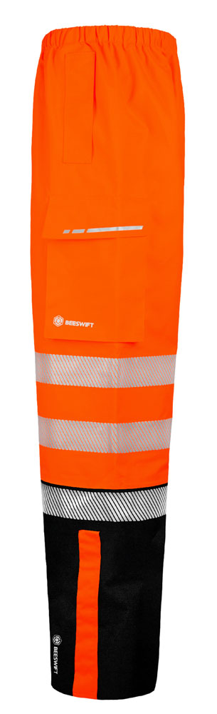 Deltic Beeswift Deltic Hi Vis Two Tone Ripstop Breathable And Waterproof Rail Over Trouser - - Customisable Trousers