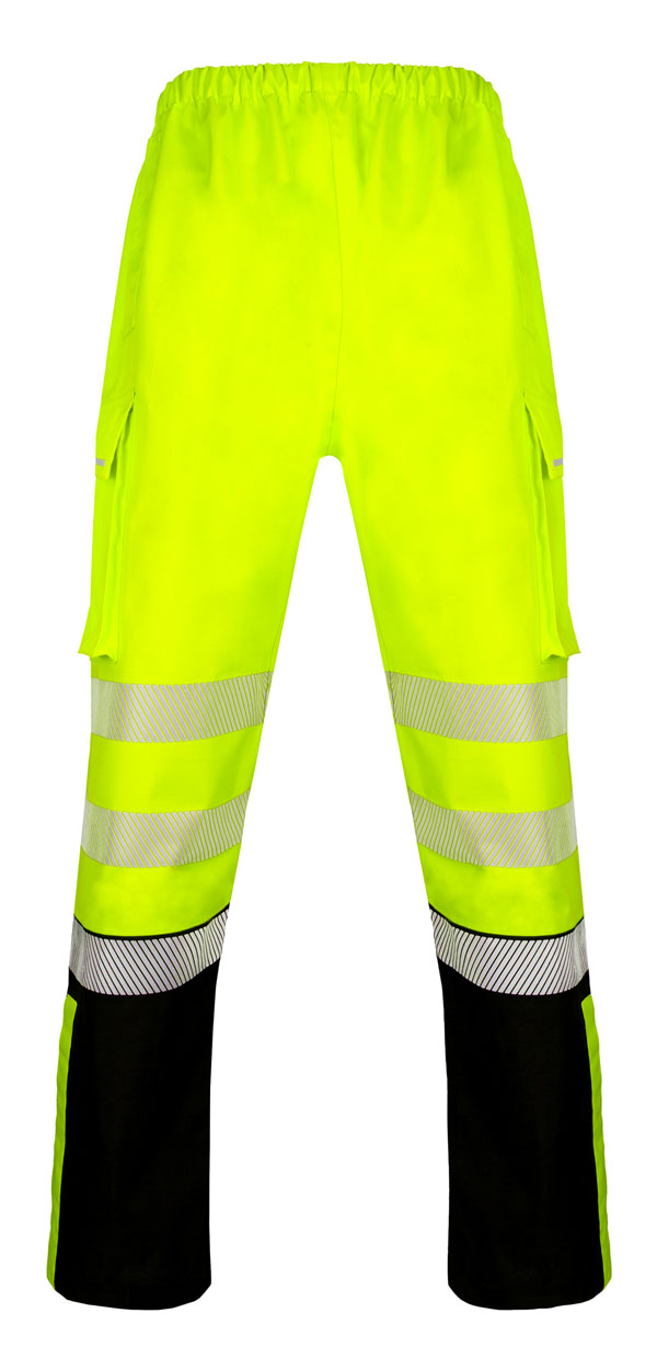 Deltic Beeswift Deltic Hi Vis Two Tone Ripstop Breathable And Waterproof Rail Over Trouser - - Customisable Trousers