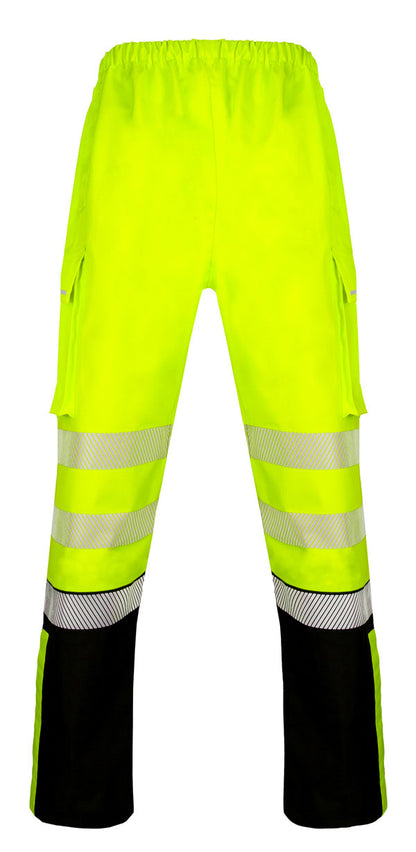 Deltic Beeswift Deltic Hi Vis Two Tone Ripstop Breathable And Waterproof Rail Over Trouser - - Customisable Trousers