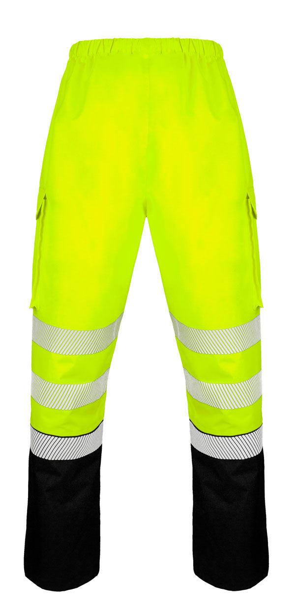 Deltic Beeswift Deltic Hi Vis Two Tone Ripstop Breathable And Waterproof Rail Over Trouser - - Customisable Trousers