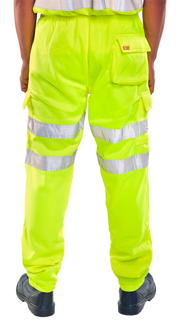 Beeswift Fleece Jogger Hi Vis Trousers - - Customisable Trousers