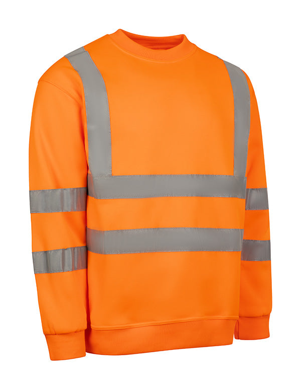 Beeswift Essential Sweatshirt Hi Vis Jumper - Orange - Customisable Sweatshirts
