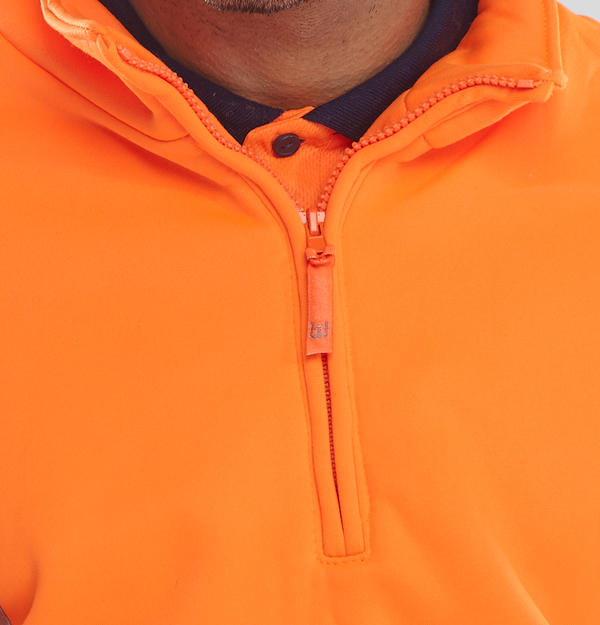 Beeswift Essential Quarter Zip Sweatshirt Hi Vis Jumper - - Customisable Sweatshirts