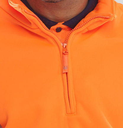 Beeswift Essential Quarter Zip Sweatshirt Hi Vis Jumper - - Customisable Sweatshirts