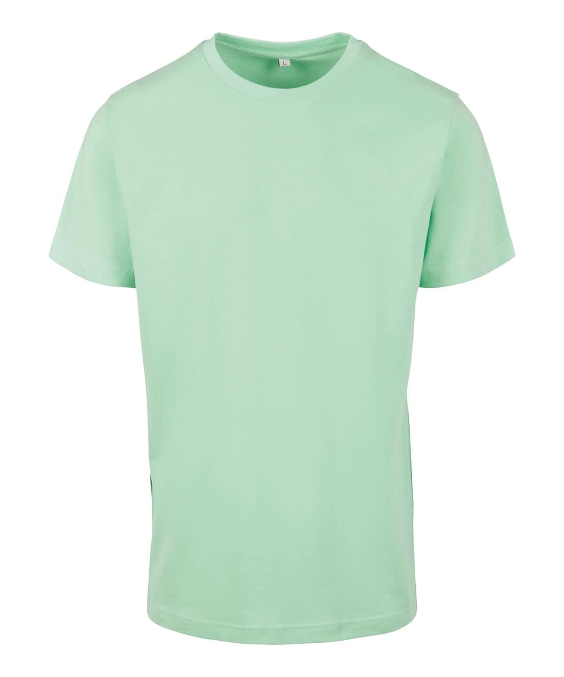 Build Your Brand BYB T shirt round neck Neo Mint BY004 - Neo Mint - Customisable T-Shirts