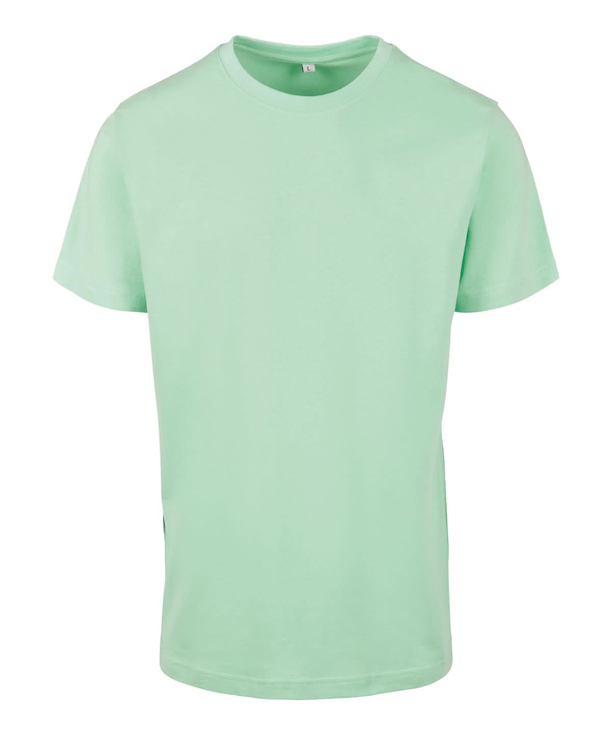 Build Your Brand BYB T shirt round neck Neo Mint BY004 - Neo Mint - Customisable T-Shirts