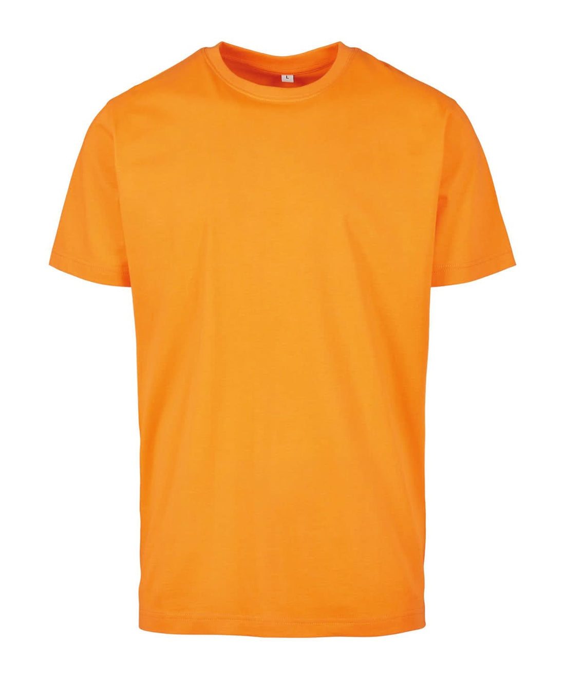 Build Your Brand BYB T shirt round neck Paradise Orange BY004 - Paradise Orange - Customisable T-Shirts