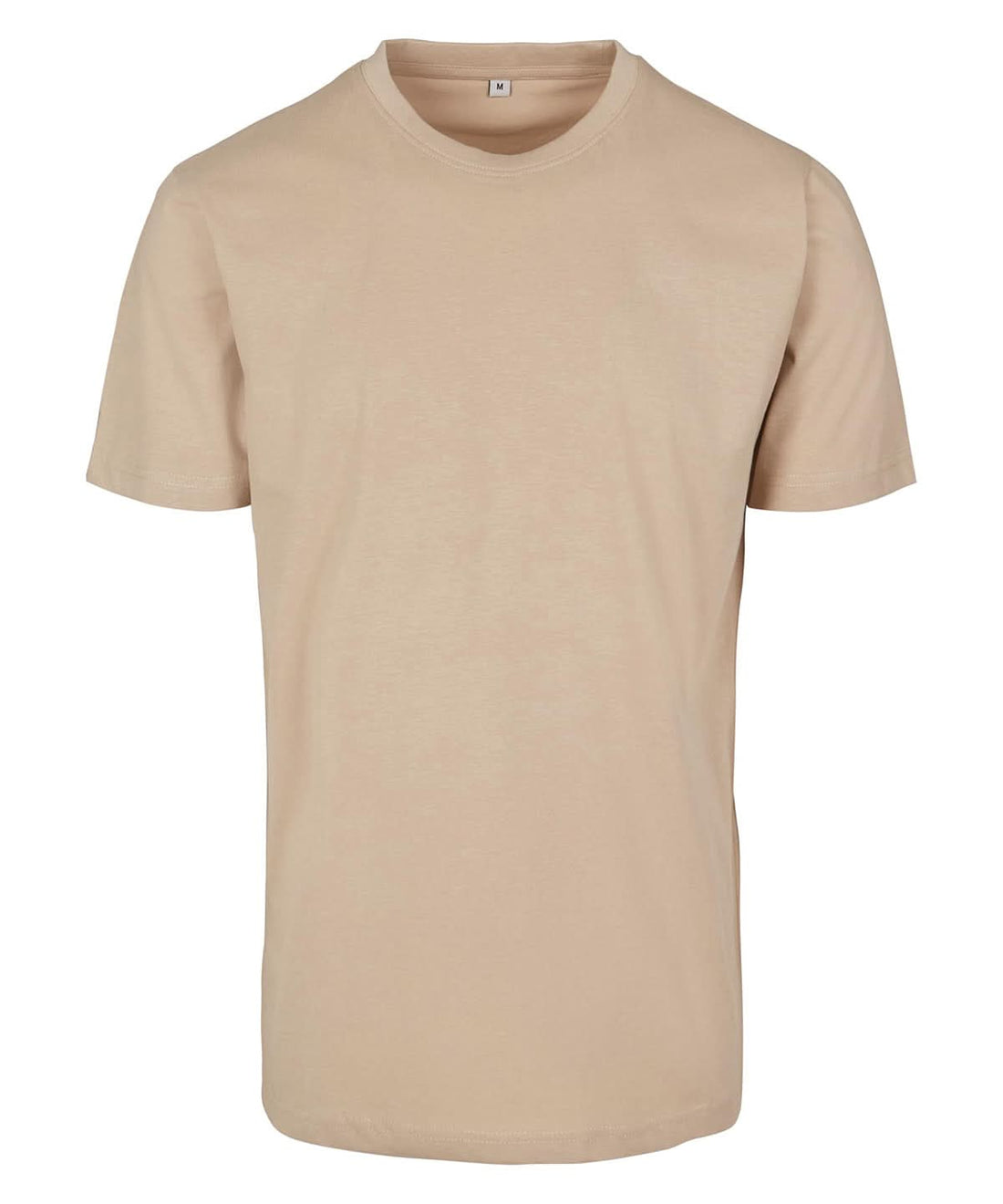 Build Your Brand BYB T shirt round neck Sand BY004 - Sand - Customisable T-Shirts