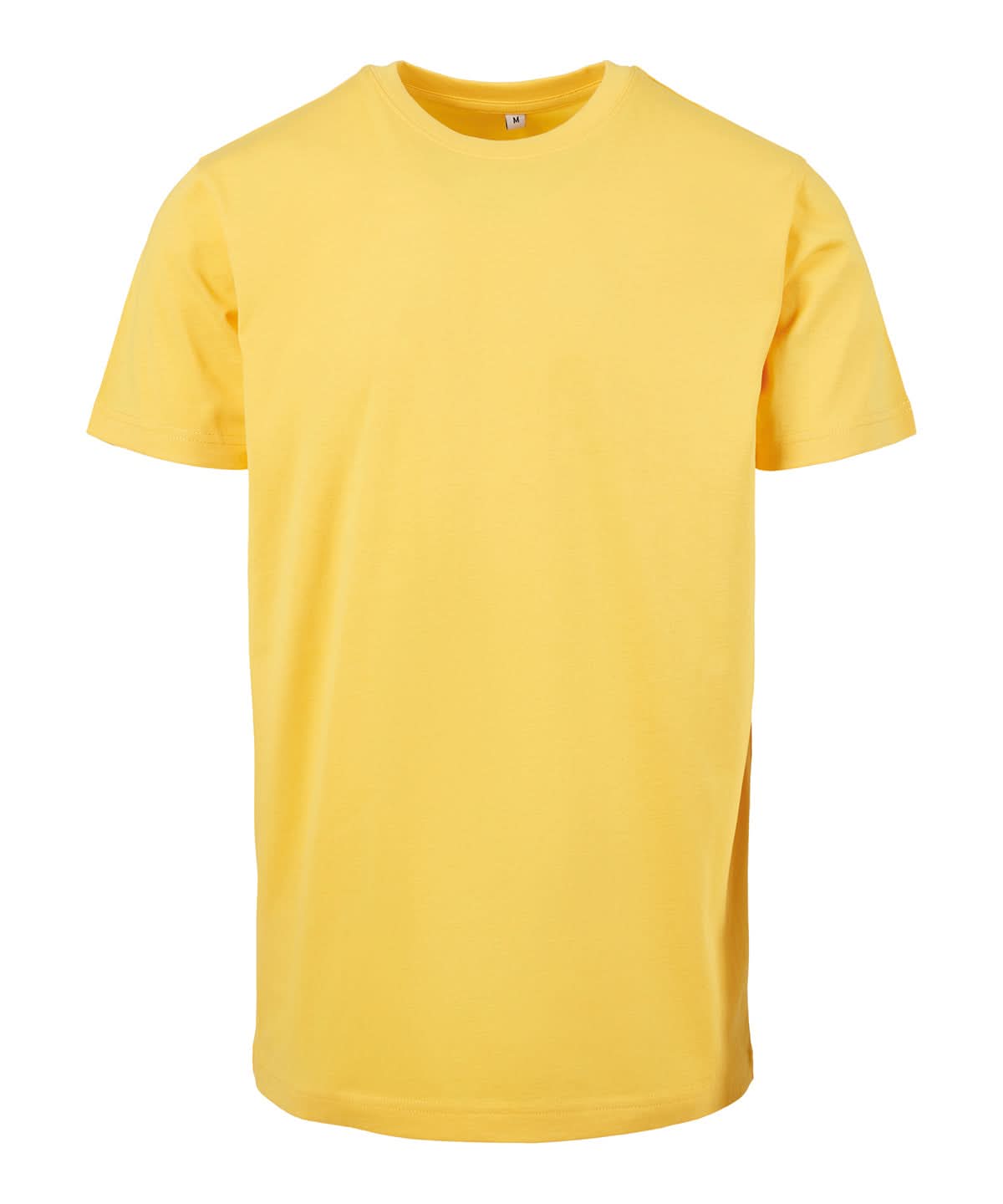 Build Your Brand BYB T shirt round neck Taxi Yellow BY004 - Taxi Yellow - Customisable T-Shirts