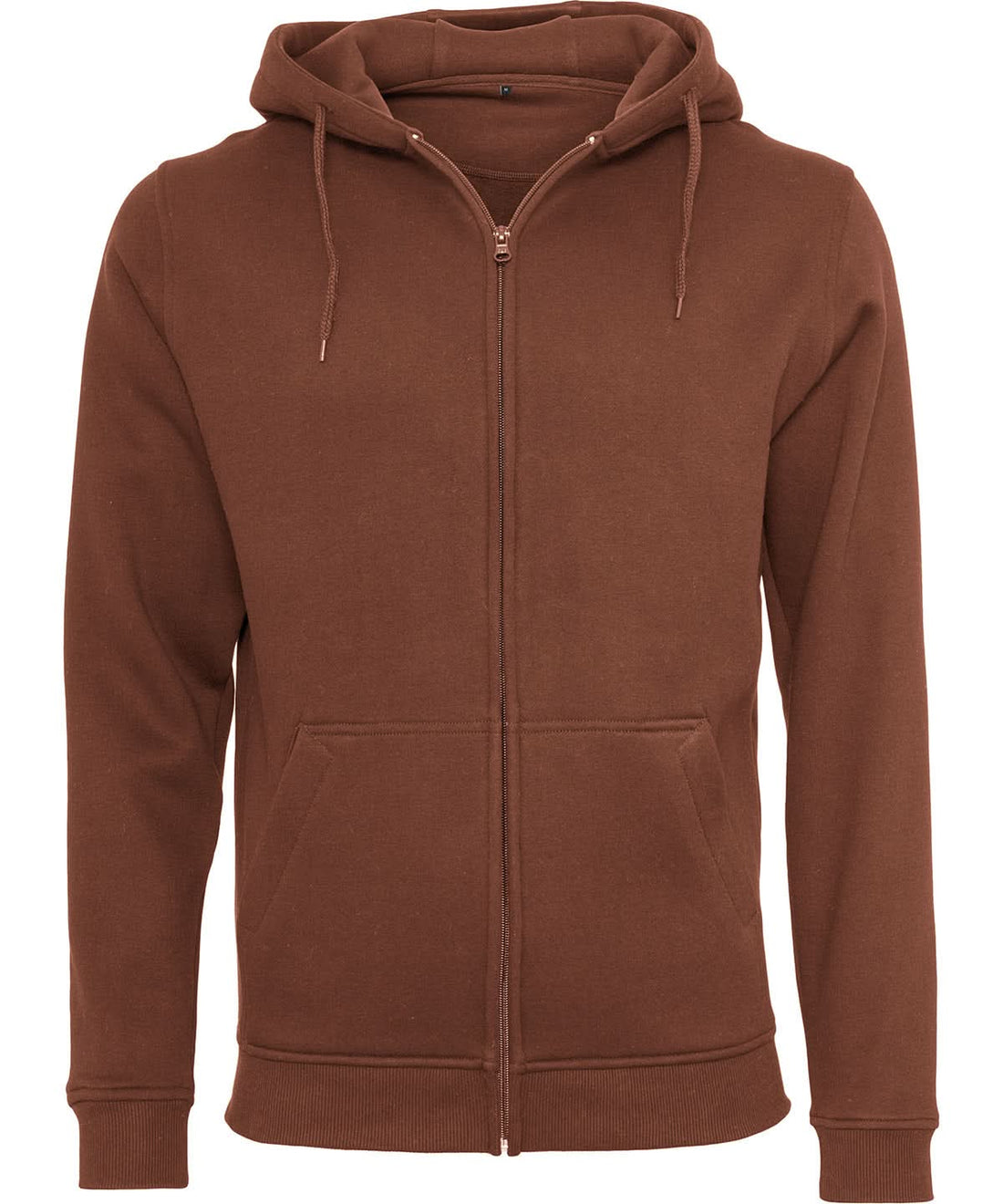 Build Your Brand BYB Heavy zip hoodie BY012 - Bark - Customisable Hoodies