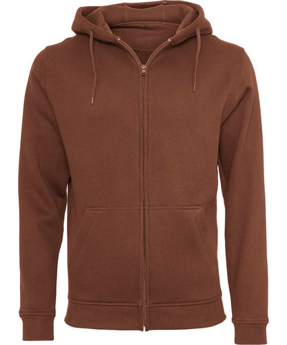 Build Your Brand BYB Heavy zip hoodie BY012 - Bark - Customisable Hoodies