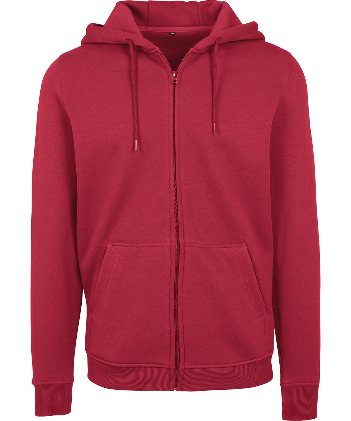 Build Your Brand BYB Heavy zip hoodie BY012 - Burgundy - Customisable Hoodies