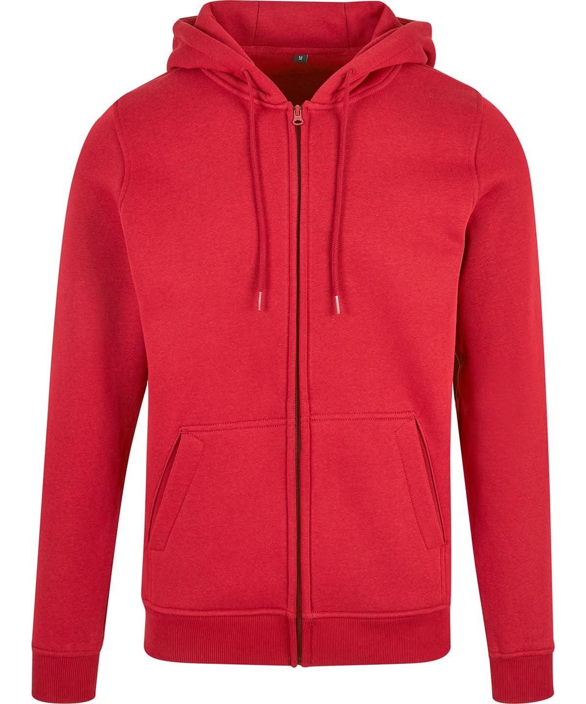 Build Your Brand BYB Heavy zip hoodie BY012 - City Red - Customisable Hoodies