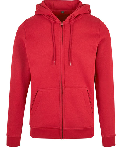 Build Your Brand BYB Heavy zip hoodie BY012 - City Red - Customisable Hoodies