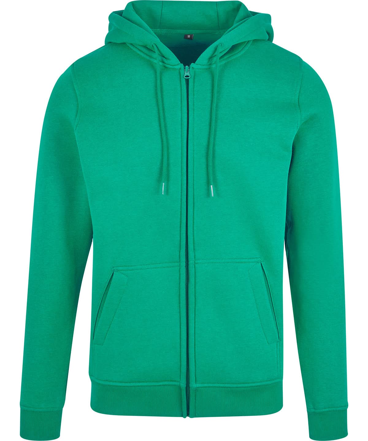 Build Your Brand BYB Heavy zip hoodie BY012 - Grass Green - Customisable Hoodies