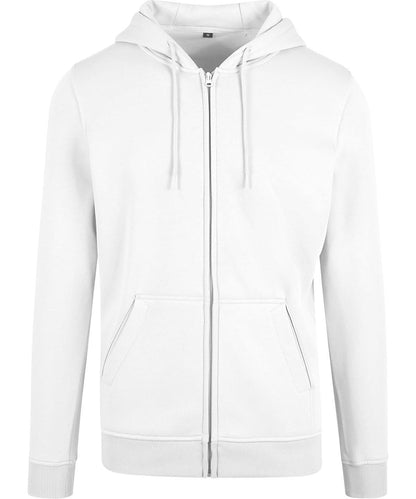 Build Your Brand BYB Heavy zip hoodie BY012 - White - Customisable Hoodies