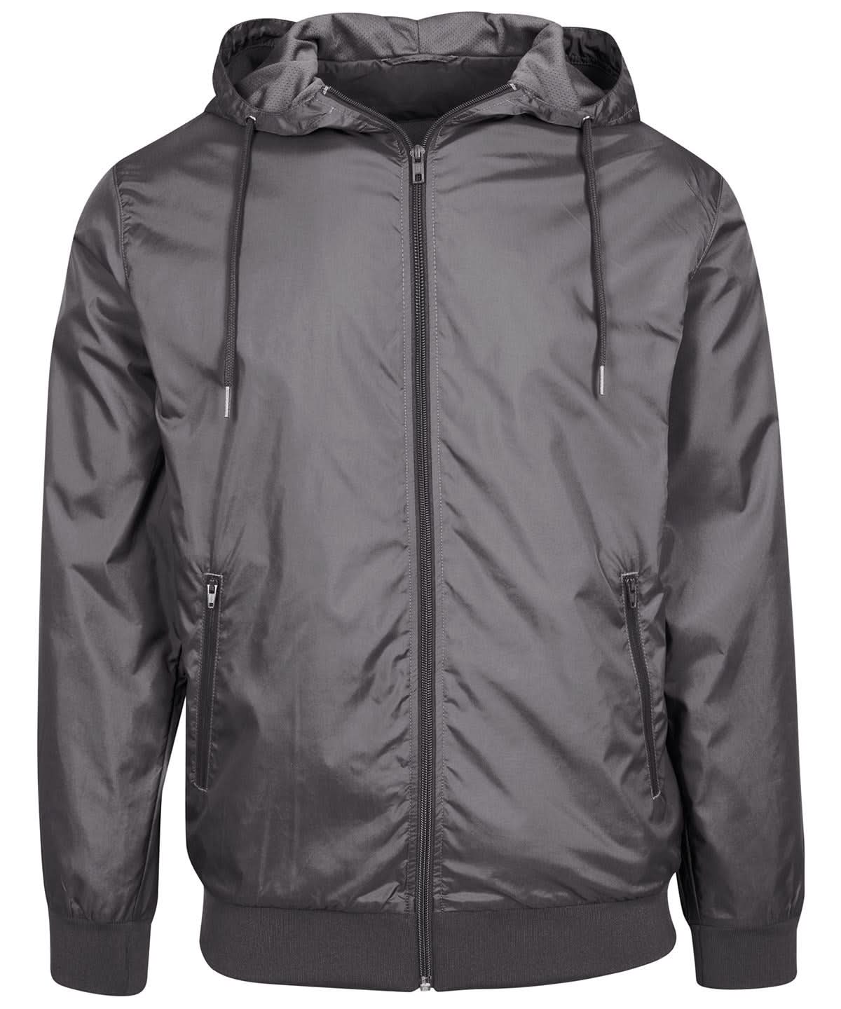 Build Your Brand BYB Wind runner BY016 - Dark Shadow Dark Shadow - Customisable Jackets