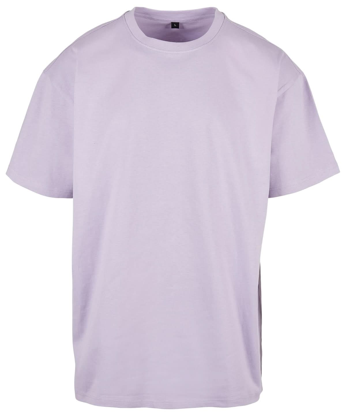 Build Your Brand BYB Heavy oversized tee Lilac BY102 - Lilac - Customisable T-Shirts