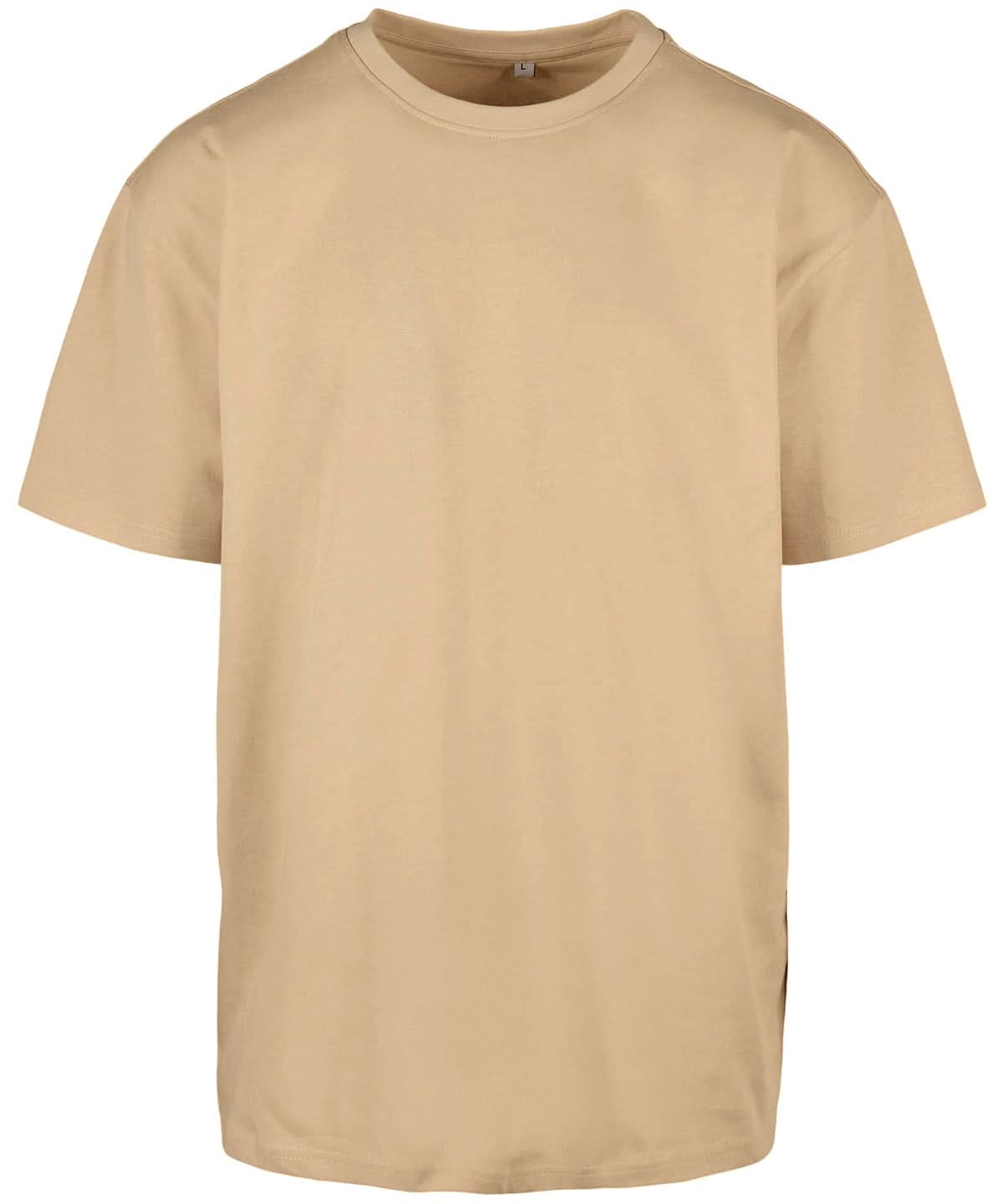 Build Your Brand BYB Heavy oversized tee Union Beige BY102 - Union Beige - Customisable T-Shirts