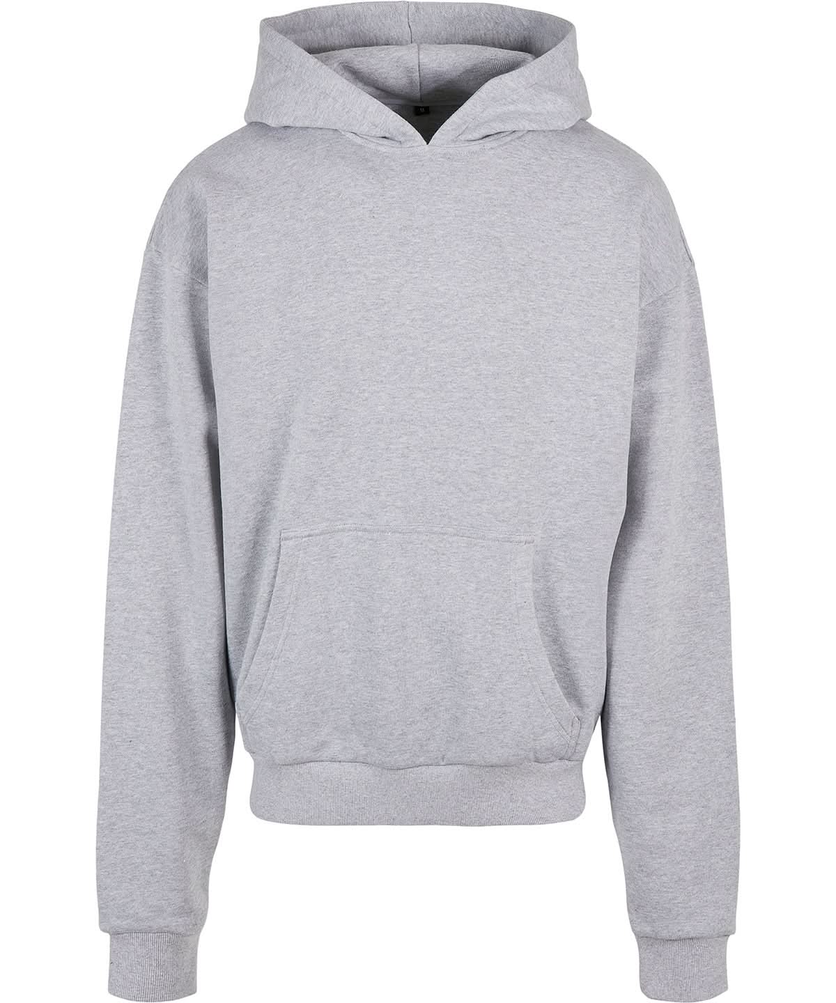 Build Your Brand BYB Ultra heavy hoodie Grey BY162 - Grey - Customisable Hoodies