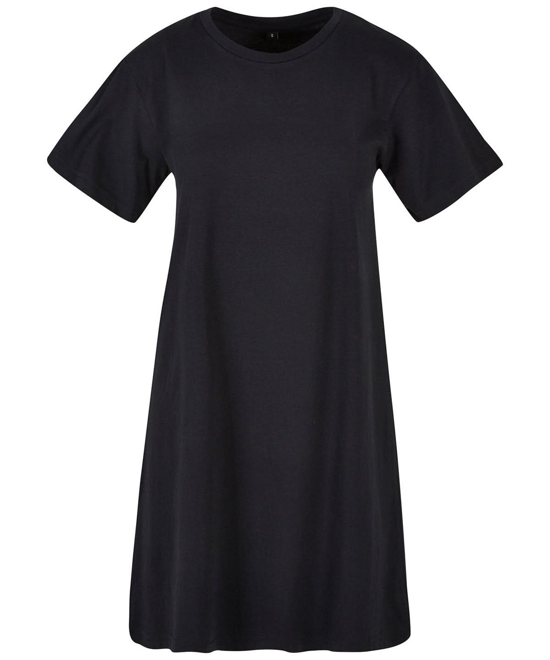 Build Your Brand BYB Womens tee dress BY214 - Black - Customisable Dresses