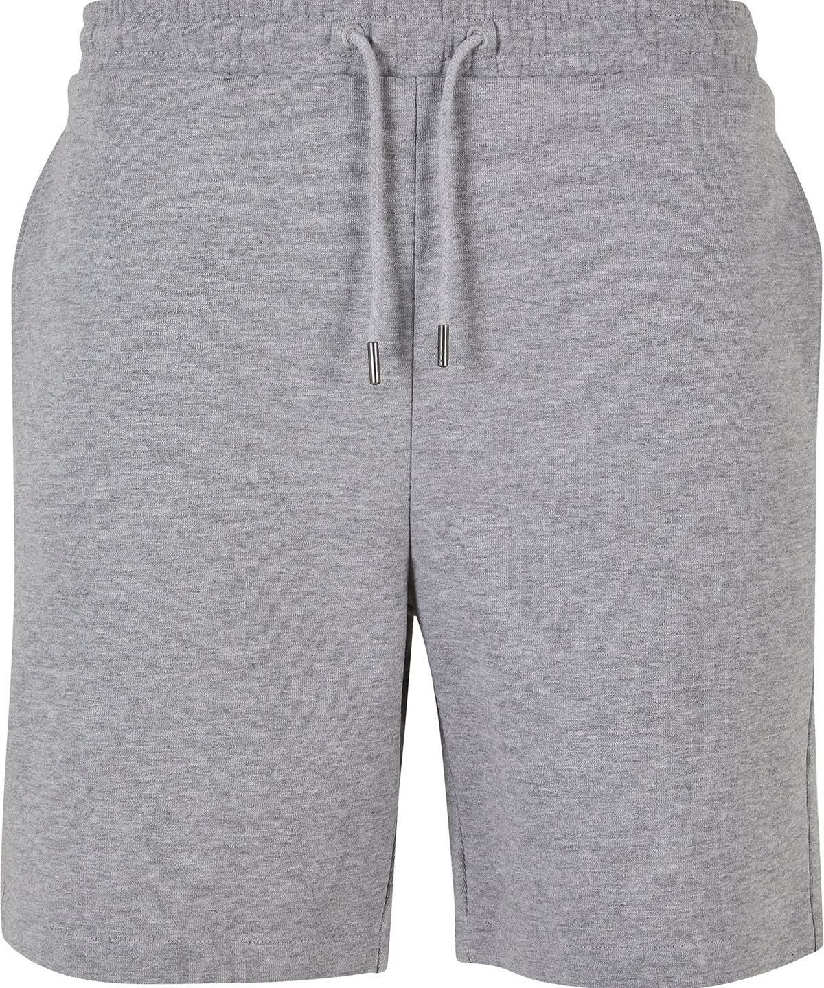 Build Your Brand BYB Ultra heavy sweatshorts BY251 - Heather Grey - Customisable Shorts