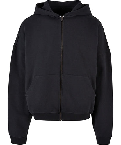 Build Your Brand BYB 90s zip hoodie BY254 - Black - Customisable Hoodies