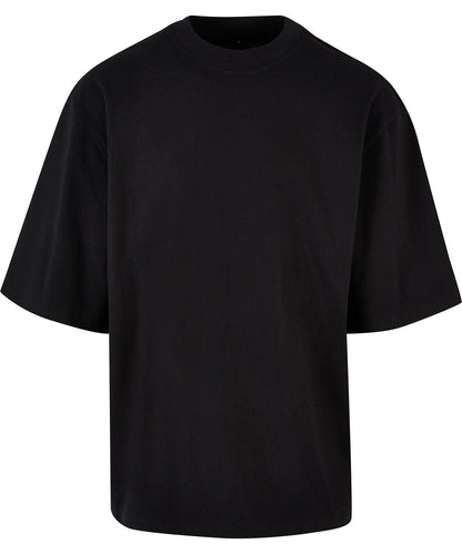 Build Your Brand BYB Oversized sleeve tee BY256 - Black - Customisable T-Shirts
