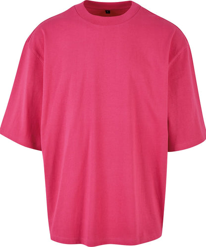 Build Your Brand BYB Oversized sleeve tee BY256 - Hibiskus Pink - Customisable T-Shirts