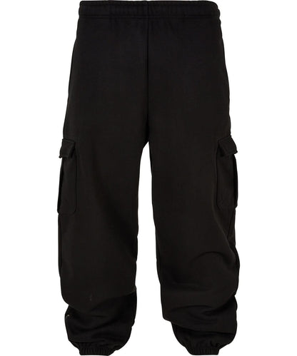 Build Your Brand BYB 90s cargo sweatpants BY258 - Black - Customisable Sweatpants