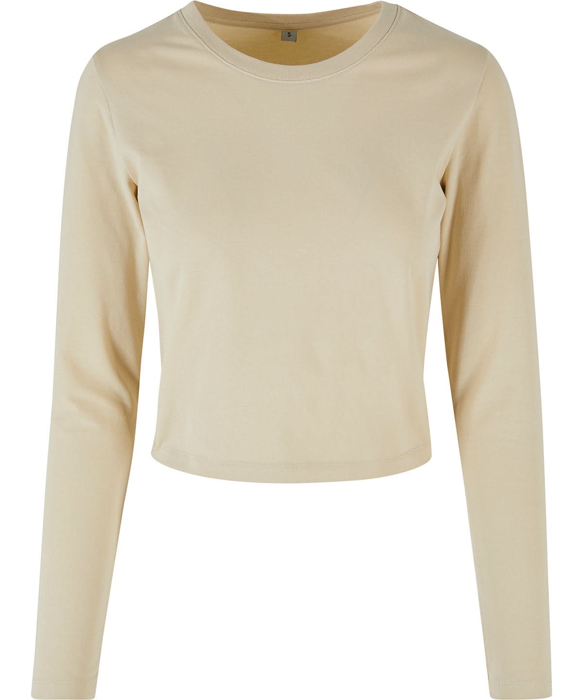 Build Your Brand BYB Womens short long sleeve BY261 - Sand - Customisable T-Shirts