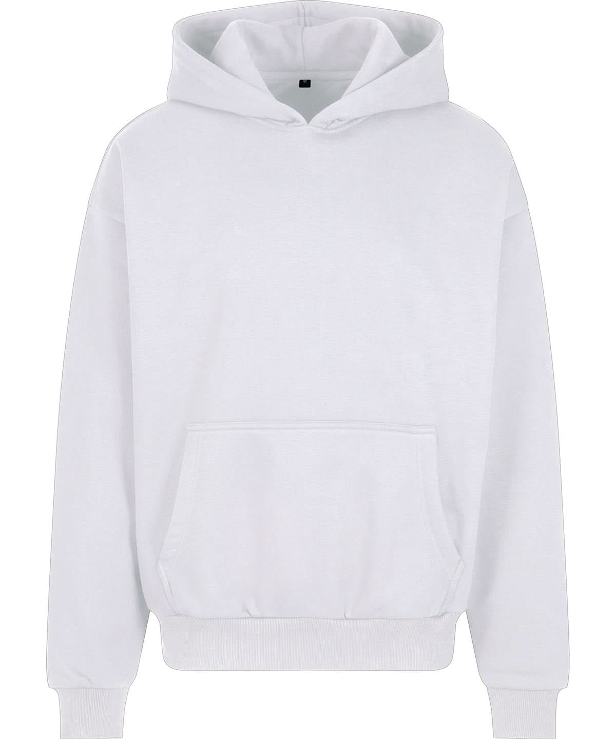 Build Your Brand BYB Ultra heavy oversized hoodie BY268 - White - Customisable Hoodies