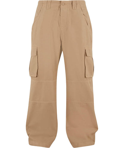 Build Your Brand BYB Classic cargo pants BY274 - Beige - Customisable Trousers