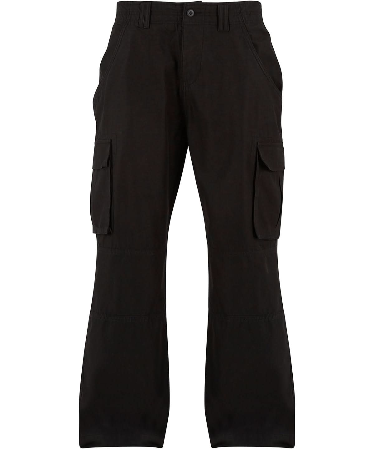 Build Your Brand BYB Classic cargo pants BY274 - Black - Customisable Trousers