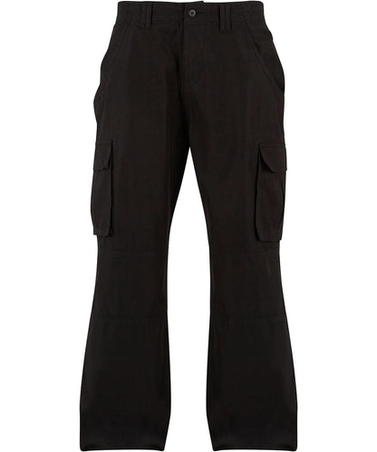Build Your Brand BYB Classic cargo pants BY274 - Black - Customisable Trousers