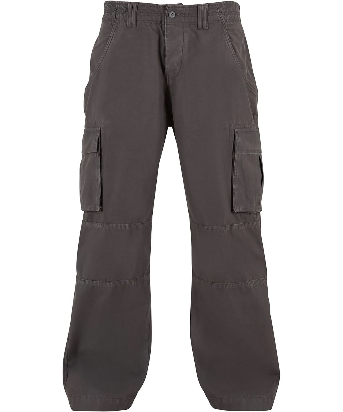 Build Your Brand BYB Classic cargo pants BY274 - Charcoal - Customisable Trousers