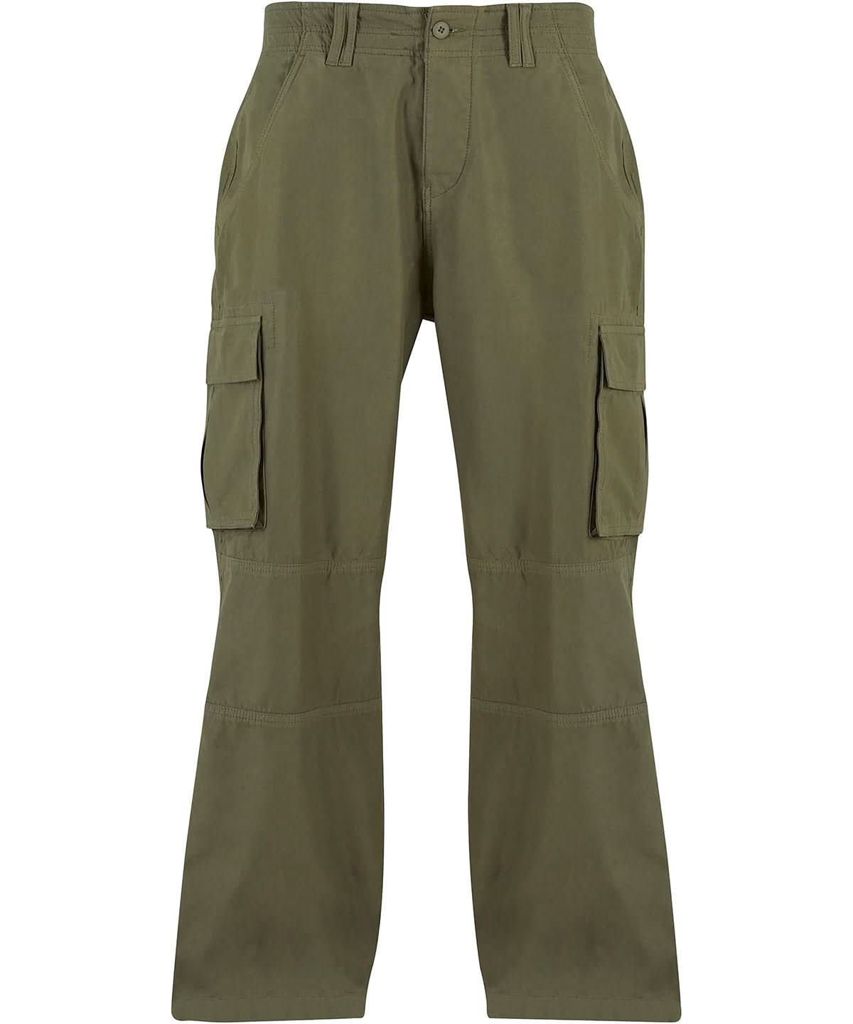 Build Your Brand BYB Classic cargo pants BY274 - Olive - Customisable Trousers