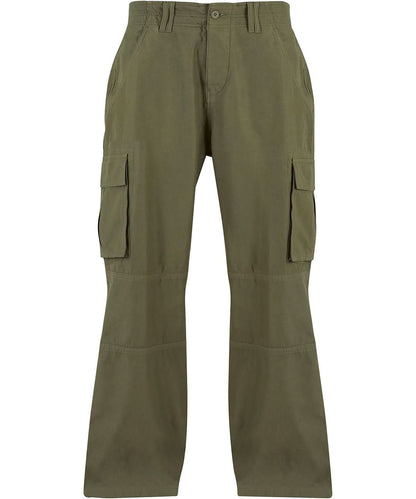 Build Your Brand BYB Classic cargo pants BY274 - Olive - Customisable Trousers